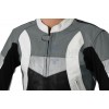 RTX Violator Grey Motorcycle Leather Jacket